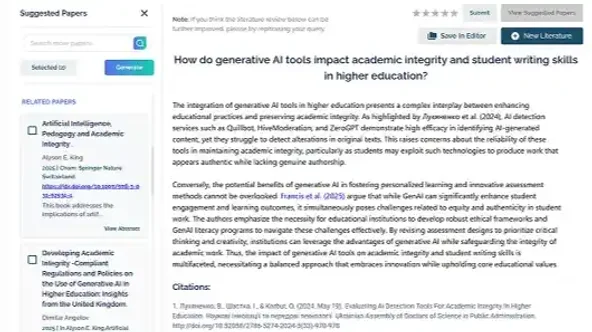 Literature Review Generator
